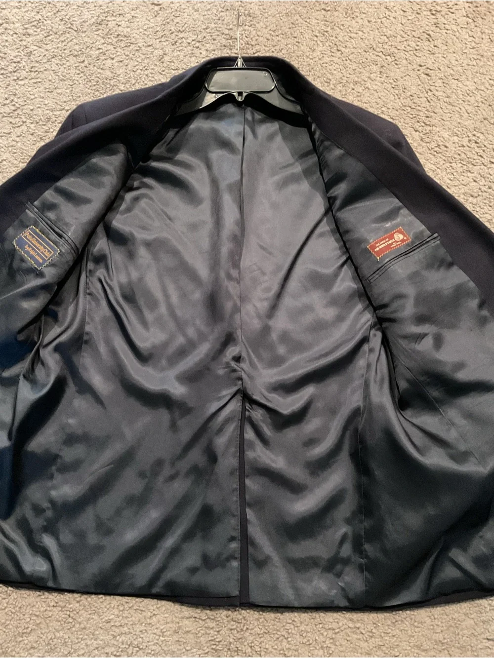Polo University Ralph Lauren Vintage Navy Sport Coat Suit Jacket Blazer Gold Btn